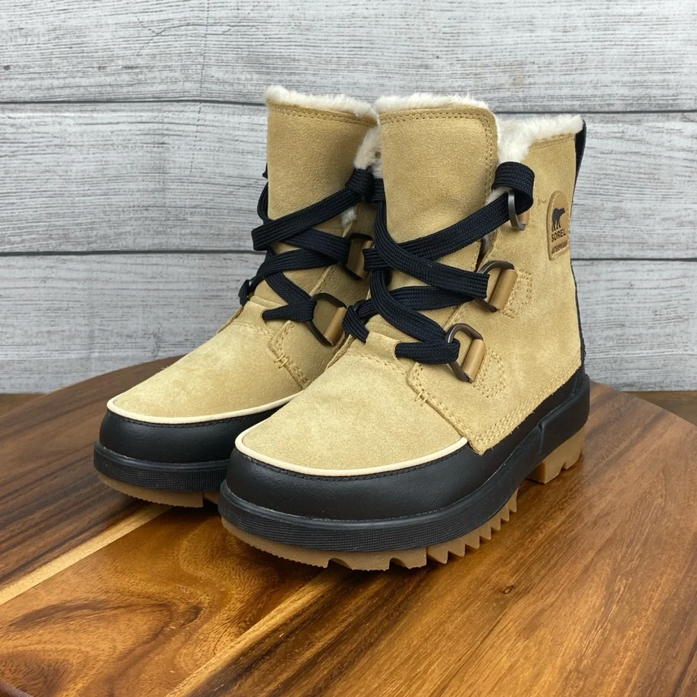 Sorel Tivoli IV Waterproof Tan Lace Up Winter Boot NL3425-373 Women’s Size 6.5